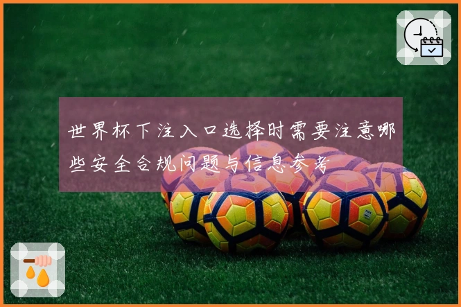 世界杯下注入口选择时需要注意哪些安全合规问题与信息参考