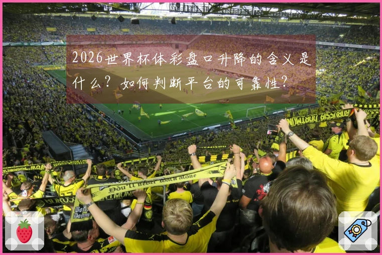 2026世界杯体彩盘口升降的含义是什么？如何判断平台的可靠性？