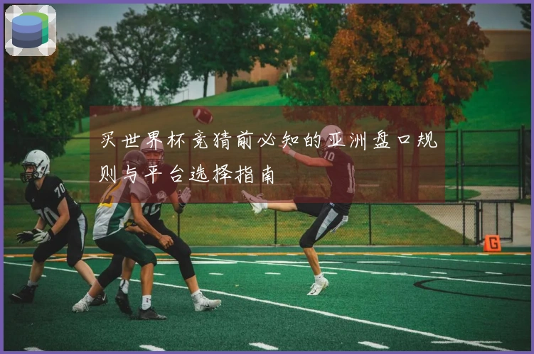 买世界杯竞猜前必知的亚洲盘口规则与平台选择指南